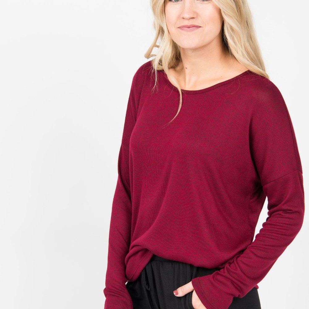 Agnes & Dora Urban Pullover in Ruby